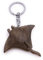 H-Customs Stachelrochen Rochen Fisch Platt Holz Edel Handmade Schlüsselanhänger Anhänger