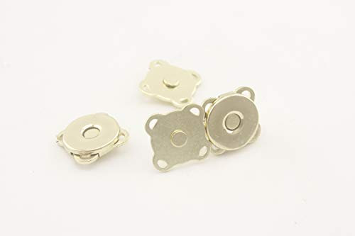 Magnetische Druckknöpfe, 10 mm, zum Nähen, für Taschen, Geldbörsen, Magnetknöpfe, 20 Sets pro Packung, helles Gold F78