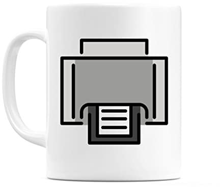 WeDoMugs Printer Emoji 11oz Ceramic Coffee Tea Gift Mug Cup