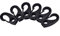 Demeras Plastic Shock Bungee Rope Cord Hooks 6 Pcs Nylon Lashing Shock Hook for Boat Canoe Kayak Boating Accessories Black