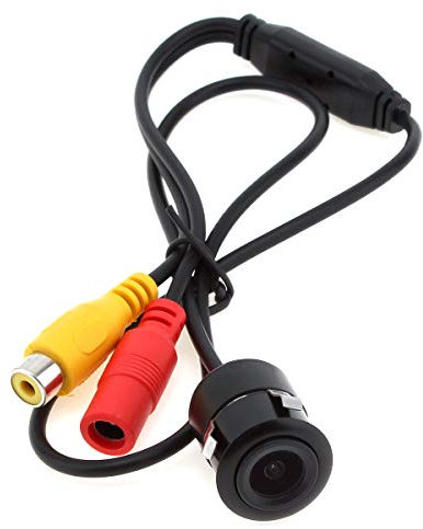 ePathChina 1/4 Inch CCD Flush Mount Backup Rear View Camera 170 Degree Viewing Angle Universal Waterproof HD Parking Backup Reverse Camera