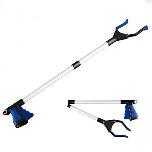 Awsuc Pinza Larga,82cm Alcanzar Objetos Herramienta de Captura Plegable, Brazo Más Largo para Recoger Basura, para los Viejos, Discapacitados y Trabajadores Sanitario