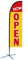 Beachflag Open Eröffnung Werbefahne über 2m hoch Fahne Flagge (Federform)