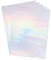 SUPERFINDINGS 50 Blatt 29x18.5cm Silber Reaktives Folienpapier folienpapier Rechteck Metallic Transferfolie Papier Kunststoff Heißfolienrolle für Kartenleder DIY Dekoration