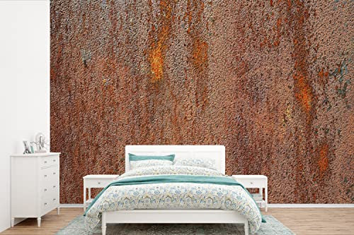 Selbstklebend Tapete Wandpapier Wandaufkleber Fototapete Tapeten Wanddeko 600x400 cm Eisen - Rost - Industrie - Stahl