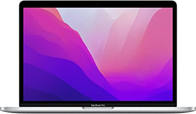 2022 Apple PC Portatile MacBook Pro con chip M2: display Retina 13, 8GB di RAM, 256GB ​​di archiviazione ​​​​​SSD ​​​​​​​Touch Bar, tastiera retroilluminata; color​​​​​​​ Argento
