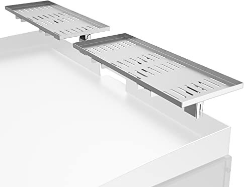 Universal & Foldable Warming Rack for Blackstone 17'' 22'' 28'' 36''and Most BBQ Griddles Grill,Stainless Steel BBQ Shelf Replacement Parts,2 Pack