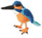 alles-meine.de GmbH Fingerpuppe - Eisvogel Vogel/Tier - Haustier Bauernhof/Handspielpuppe Kasperlfigur - Plüschtier Vögel - Kuscheltier Fingerpuppen - Kolibri