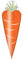 amscan Karotte Folienballon Ostern