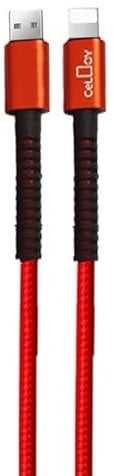 iPhone Charger Cable, 1M/2M Long Lightning Cable Nylon Braided Fast iPhone Charging Cable Compatible with iPhone 11 12 13 Pro Max X XS XR 10 8 8 7 Plus 6 6s 5s 5 SE 2020 (Red & Black, 2M)
