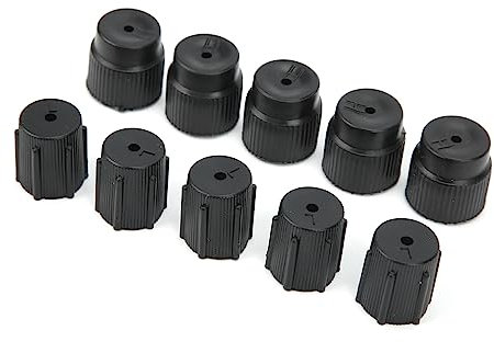 Klimaanlagen-Servicekappe, 10 Stück/Set, R134a-Kappe, A/C-Kappe, 13 Mm und 16 Mm, Klimaanlagen-Service-AC-System-Ladeanschlusskappen, Niedrige Seite und Hohe Seite