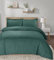 Casabella Satin Stripe Duvet Cover Sets -Luxurious King Jade Bedding with Satin Stripes, King size Duvet Cover Sets, Hotel Quality King Size Duvet & Pillowcases, Jade Duvet King Size