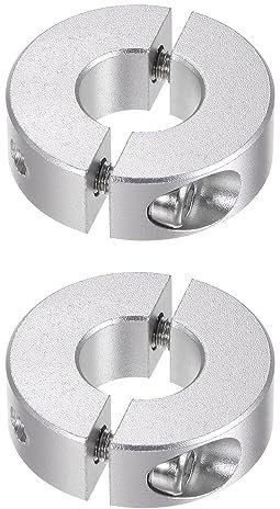 QUARKZMAN 2Stk Geteilte Stellringe 13mm 30mm AD 10mm Breite Aluminiumlegierung Tiefenanschlagringe Klemm für Stopfen Positionshalter Zahnräder Maschine Hilfsmittel Industrie Eloxierung
