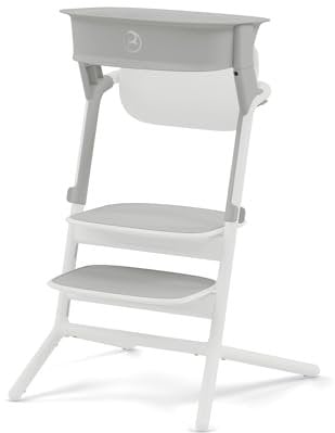 CYBEX Gold LEMO Training Tower Set, Zur Umwandlung des Hochsitzes LEMO in einen Lernturm, 1-5 Jahre (bis zu 25 kg), Inkl. 2 rutschfesten Silikonmatten für Sitzfläche und Fußstütze, Suede Grey