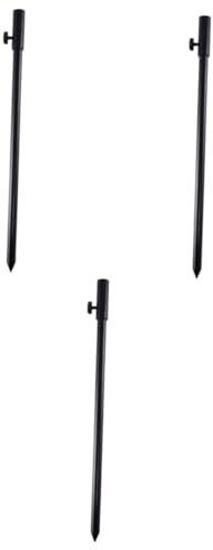 MILISTEN 3-teilige Teleskop-angelrute Bodeneinsatz Aus Aluminiumlegierung Schwarzes Robustes Gehäuse Aus Kohlefaser Komfortabler Ergonomischer Griff Tragbare Meeresangelrute