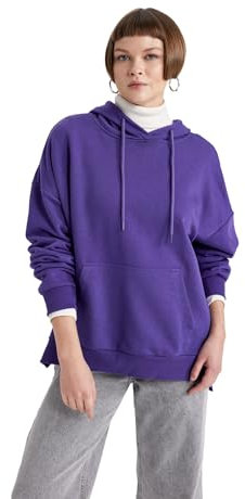 DeFacto B7834ax Polo Sweater, Lilla, L Donna