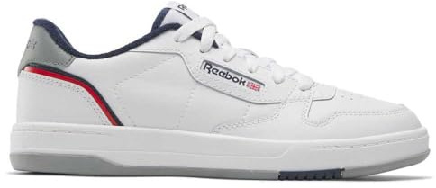 Reebok Unisex Kinder Phase Court Sneaker, WHITE/GREY2/VECTORNAVY