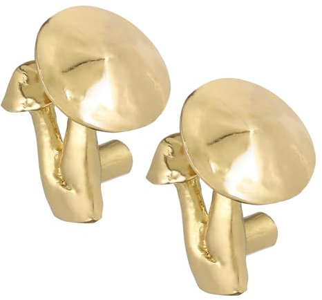 jojofuny 2stücke Schrankknopf Aus Messing Im Pilzdesign Eleganter Möbelgriff Für Küchen Und Badmöbel Langlebig Korrosionsbeständig Und Sicher Der Anwendung