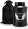Pilipane Urn for Human Ashes,Decorative Beautiful Ashes Box for Adult Male and Female,Cremation Urns,Memorial Funeral Cremation Large Burial Stainless Steel Urns (Black Pinion, M)