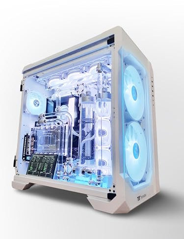 VIXIA High End Custom Watercooled Gaming PC - Intel Core i7 14700K - GeForce RTX 4070ti DDR6X 12GB - DDR5 6000MHz 32GB - PCIe4.0 M.2 NVME 2TB - Dual Cooling - white - VXF-20W