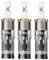 KIWI Spark- Pack de 3 Pods rechargeables avec 3 Filtres en coton de remplacement pour KIWI Spark (Sans e-liquide, Sans nicotine ni tabac, Vente interdite aux mineur 18 ans) (1,2 ohm)