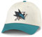 AMERICAN NEEDLE Uni National Hockey League NHL Team Logo Offiziell lizenzierte verstellbare Snapback Epic Baseballmütze, Elfenbein/Blaugrün (San Jose Sharks), Einheitsgr��e