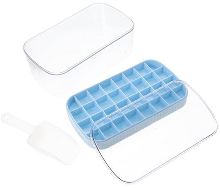 Amosfun Bandeja Para Cubitos De Hielo Molde Para Hacer Cubitos De Hielo Fácil De Desmoldar