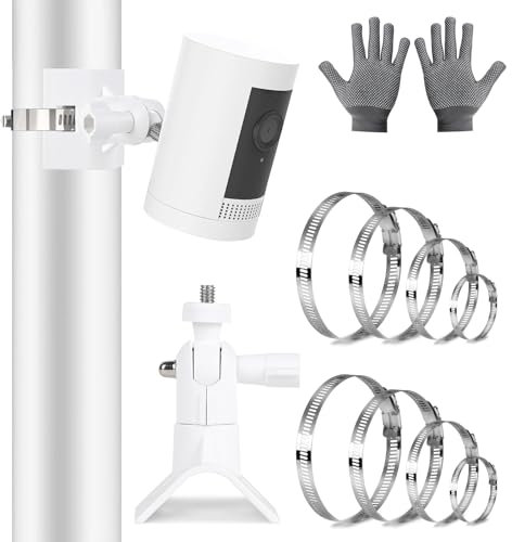 LALAGO Masthalterung Halterung für Außenkamera Akku (Stick Up Cam/Pro), Halterung für Innenkamera (Indoor Cam), Masthalterung Pole für Spotlight Kamera/Plus/Pro Überwachungskamera & Solarpanel (2 Pcs)