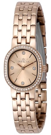 Invicta Angel 48137 Women's Watch - Quartz Movement - Stainless Steel with Rose Gold Dial - 20 mm