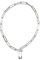 GALPADA Retro Neck Chain Lock Neck Pendant Stainless Steel Elegant Vintage Style Chic Delicate Necklace