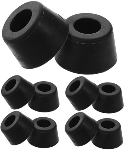 OSALADI 50 Pezzi Tappetino Pad Del Piede Per Lavatrice Tampone Antivibrante in Gomma Supporti Antivibranti in Gomma Pad Del Piede Lavatrice Pad Di Vibrazione Lavatrice Gel Di Silice Nero