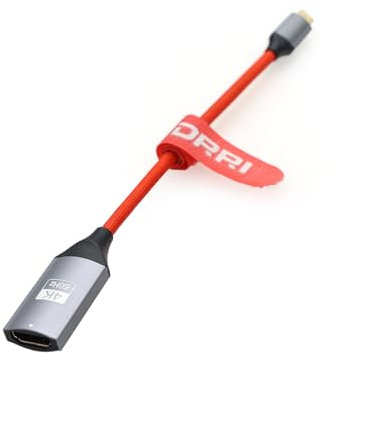DRRI Cavo adattatore 4K 60Hz USB-C a HDMI femmina per MacBook Pro, Samsung Galaxy S21 S20, display 4K, monitor HD, proiettore