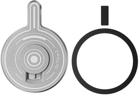 OURHZTB Adattatore magnetico per telefono compatibile con stabilizzatore cardanico per smartphone Insta360 Flow 2 Pro, base adattatore per piastra Magenet con anello magnetizzante per accessori