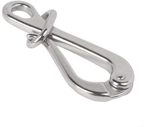 Pelikan-Haken und Öse mit Schnellentriegelung, Edelstahl 316, für Boote, Segel, Planen, Deck-Hardware, 100 mm