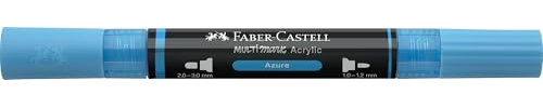 Faber-Castell Multimark Acryl Dual Marker Color 448 Azurblau Art Set Supplies Acryl-Marker Stift auf Wasserbasis Double Ended Bold & Fine Tip Art Marker Malstifte Textmarker