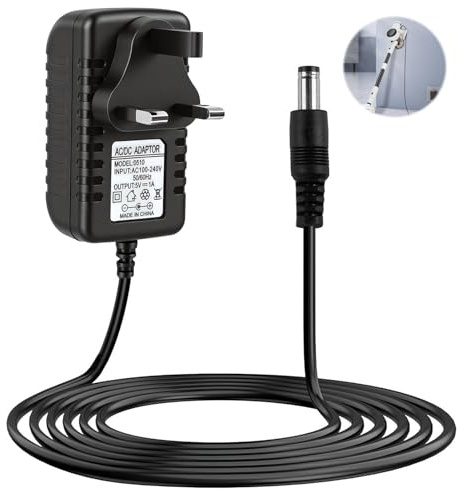 DC 5V 1A Power Supply Adapter, 100-240V 50 60Hz Wall Charger 5.5x2.5mm Plug | DC to DC charger, DC Connector, 5V equipment , LED Strip Light CCTV Router Speakers, Universal 5 Volt Wall Charger