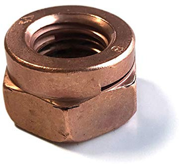 Thermag Schlitzmuttern M10-16 Stück mit Sechskant verkupfert SW 17 DIN 14440