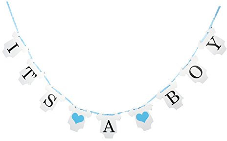 IT’S A Boy/IT’S A Girl Baby-Shower Girlande Babyparty (Kleidung It’s a Boy)