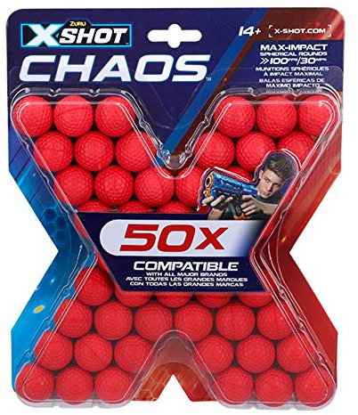 X-Shot Chaos Kugeln Nachfüllpack 50x Munition