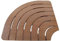 Pedana Antiscivolo angolare 61x61 cm in Legno Marino di Okumè Ideale per Piatto Doccia Lato 80x80 cm
