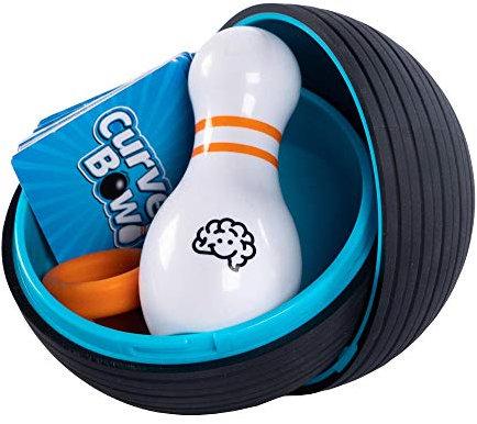 Curve Bowl Toys, A Game of Skill, Blue White