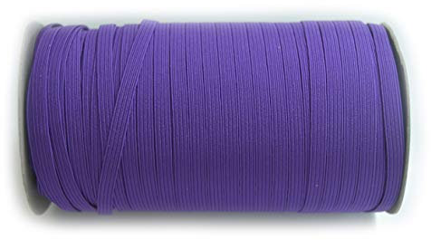 PrettyBoutique 6mm Corded Flat Cord Thin Elastic Dressmaking Waistband Headbands (Purple, 3 Metres)