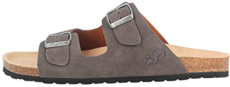 Thies Pantoletten in Übergrößen Grau 15-0019 Charc große Damenschuhe, Größe:45