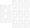 Iwillink (10 Pack) 2-Port Keystone Wall Plate, Single Gang Wall Plate for Keystone Jack and Modular Inserts ,1-Gang 4.50 x 2.76 , White
