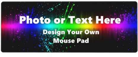 Naispanda Tappetino Mouse Personalizzabile con Foto e Scritta, Tappetino per Mouse personalizzato, per Aggiungere Immagini per Progettare il Proprio Tappetino per Mouse Personalizzato