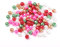 500 Glasperlen 6mm Glaswachsperlen rund bunt Mix Farbwahl Perlen zum auffädeln Schmuckherstellung (500 Glasperlen Weihnachts Christmas Mix #8)