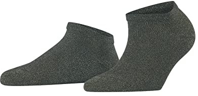 FALKE Damen Shiny Sneakersocken atmungsaktives nachhaltiges Lyocell modisch glänzend verstärkte Damensneakersocken kurz strapazierfähig hautfreundlich 1 Paar