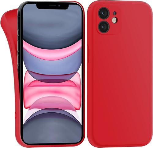 MyGadget Case for iPhone 11 - Cover Ultra Thin TPU - Soft Touch Rubber & Anti-Scratch Shell - Flexible Silicone - Matte Red