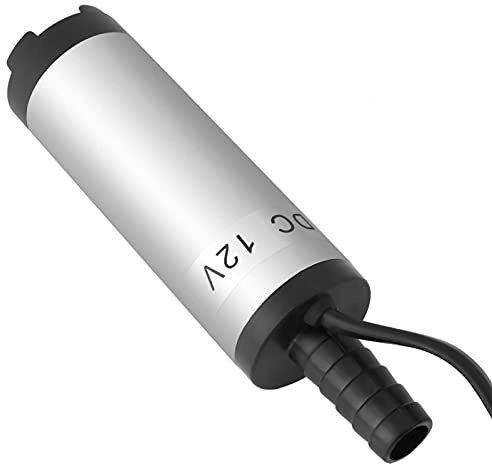 Zerone 12V Edelstahl-Tauchpumpe mit Schwimmerschalter, 3,8 cm, 8500 U/Min, für Wasser Kerosin, Tragbar