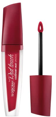 Deborah Milano - Red Touch Lipstick Rossetto Liquido Matte, N.8 Cherry Red, Colore Intenso e No Transfer, Dona Labbra Morbide e Vellutate, 4.5 gr